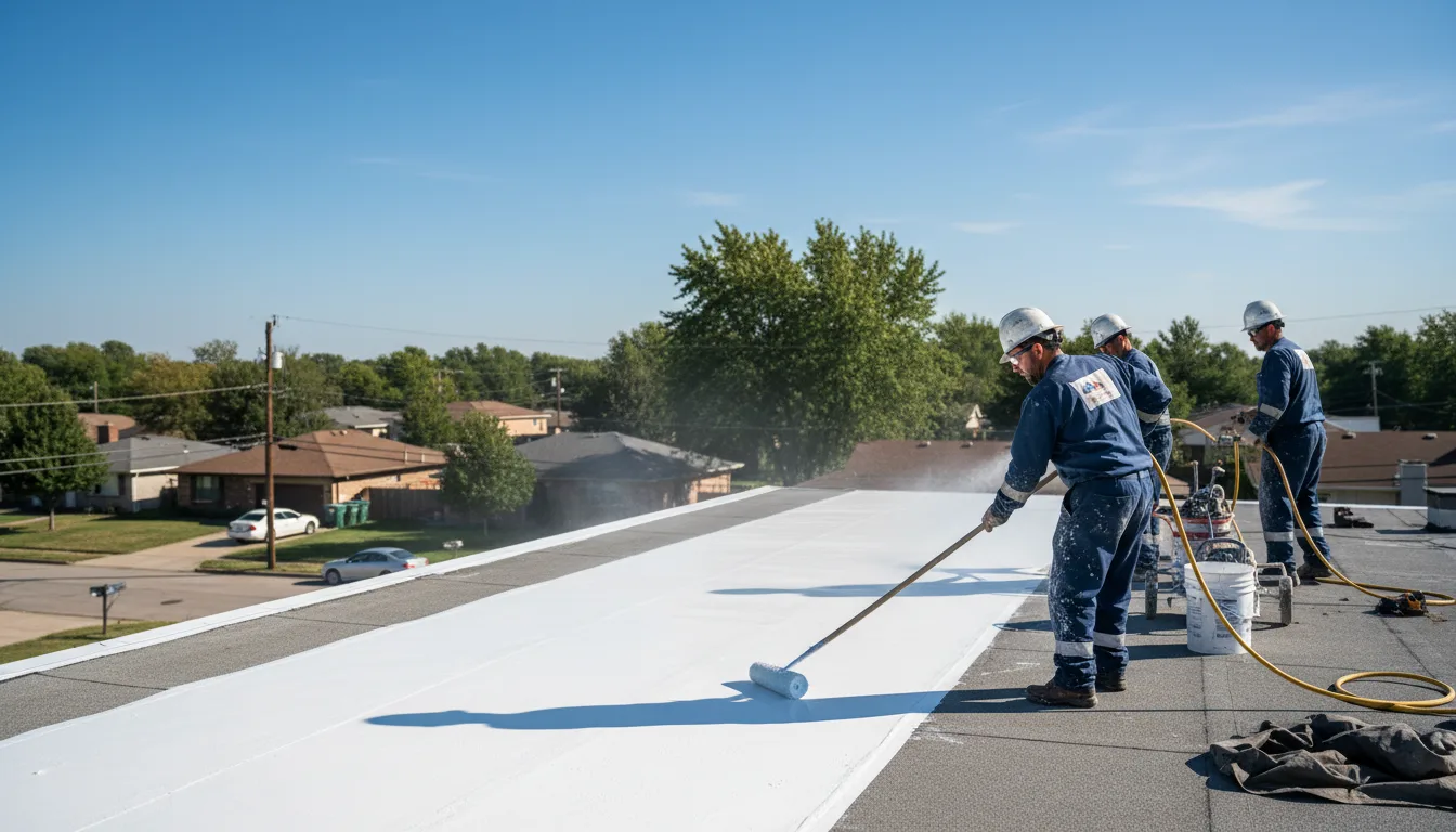 Commercial roof coating in Burbank, WA near me
